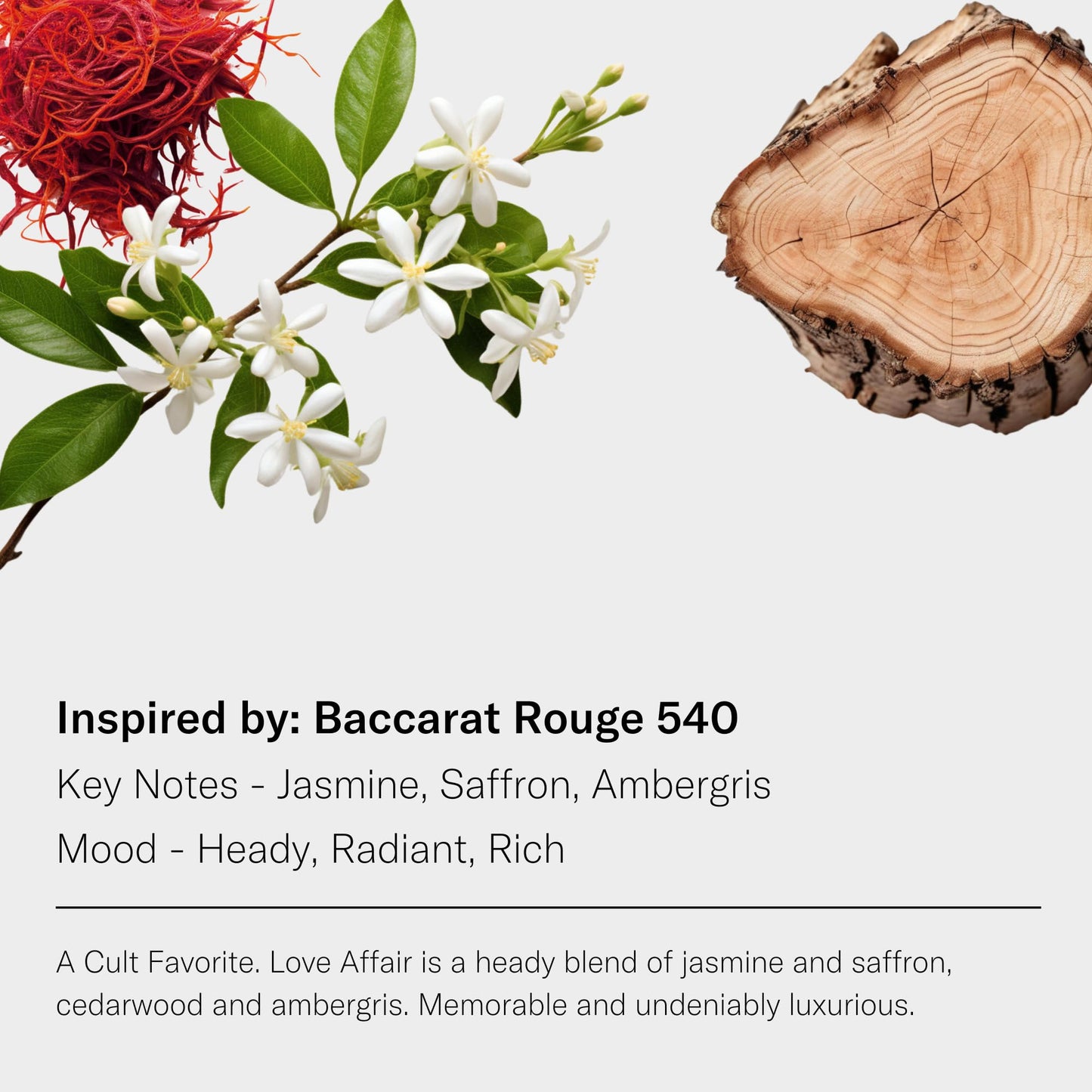 AromaTech Love Affair Premium Aroma Oil – Heady & Radiant Home Fragrance with Notes of Jasmine, Saffron, Cedarwood & Ambergris for Scent Diffusers, Cold-Air and UltraSonic Scent Machines – 120 mL