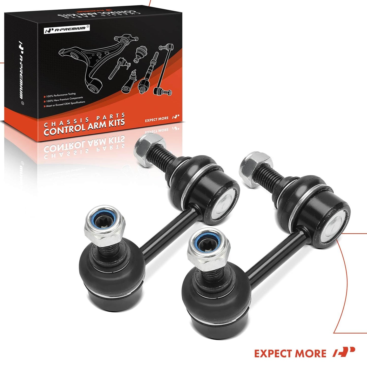 A-Premium Sway Bar Link Replacement for Dodge Journey 2009-2020, Rear Left and Right, A Set of 2