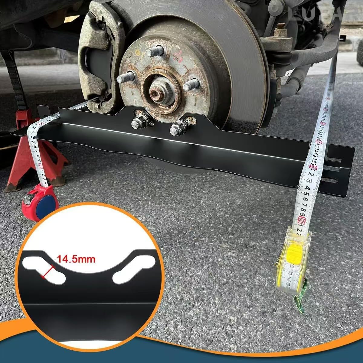 Tiandirenhe 2pcs Heavy Duty Toe Alignment Tool Plates, Wheel Alignment Tool Plate with Hanging Holes, Alignment Tools Automotive, Car Front End Alignment Tool for Cars, Silver
