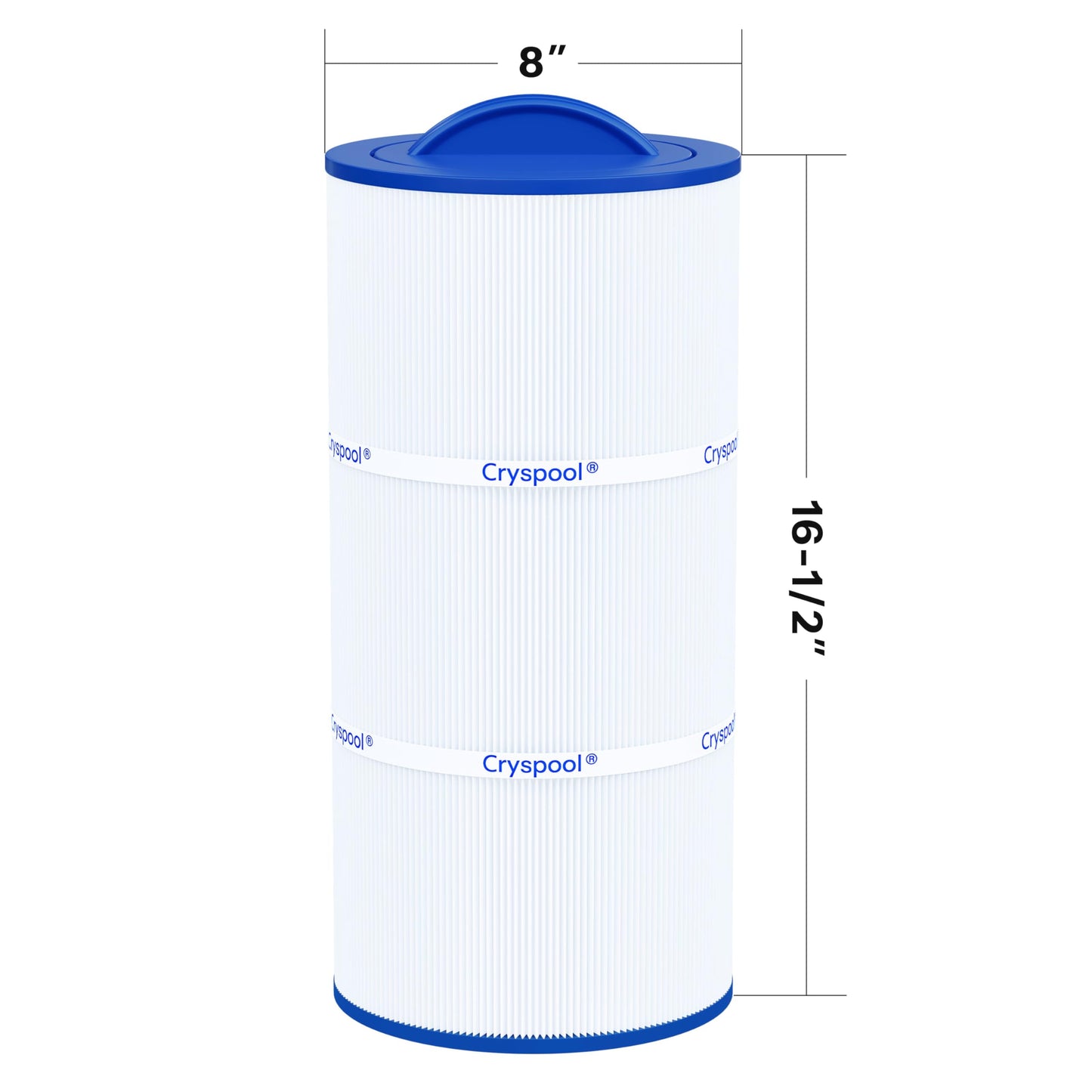 Cryspool 08010 Filter Compatible with Caldera Utopia 73722,1039607, C-8399, PCD100W, FC-3965, 100 Sq. Ft Spa Filter Cartridge, 1 Pack