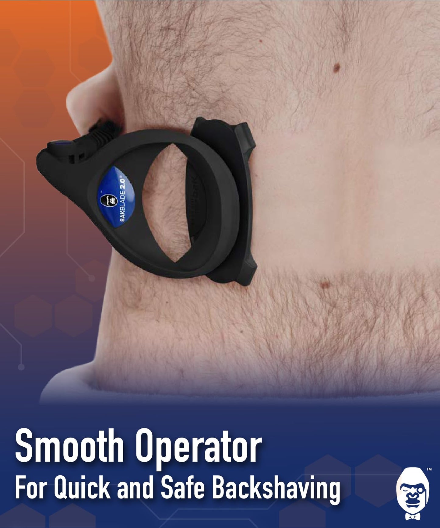 baKblade 2.0 Back Hair and Body Shaver Refill Cartridges for 2.0, 3.0 and 2.0 Elite Shavers - Dryglide Technology