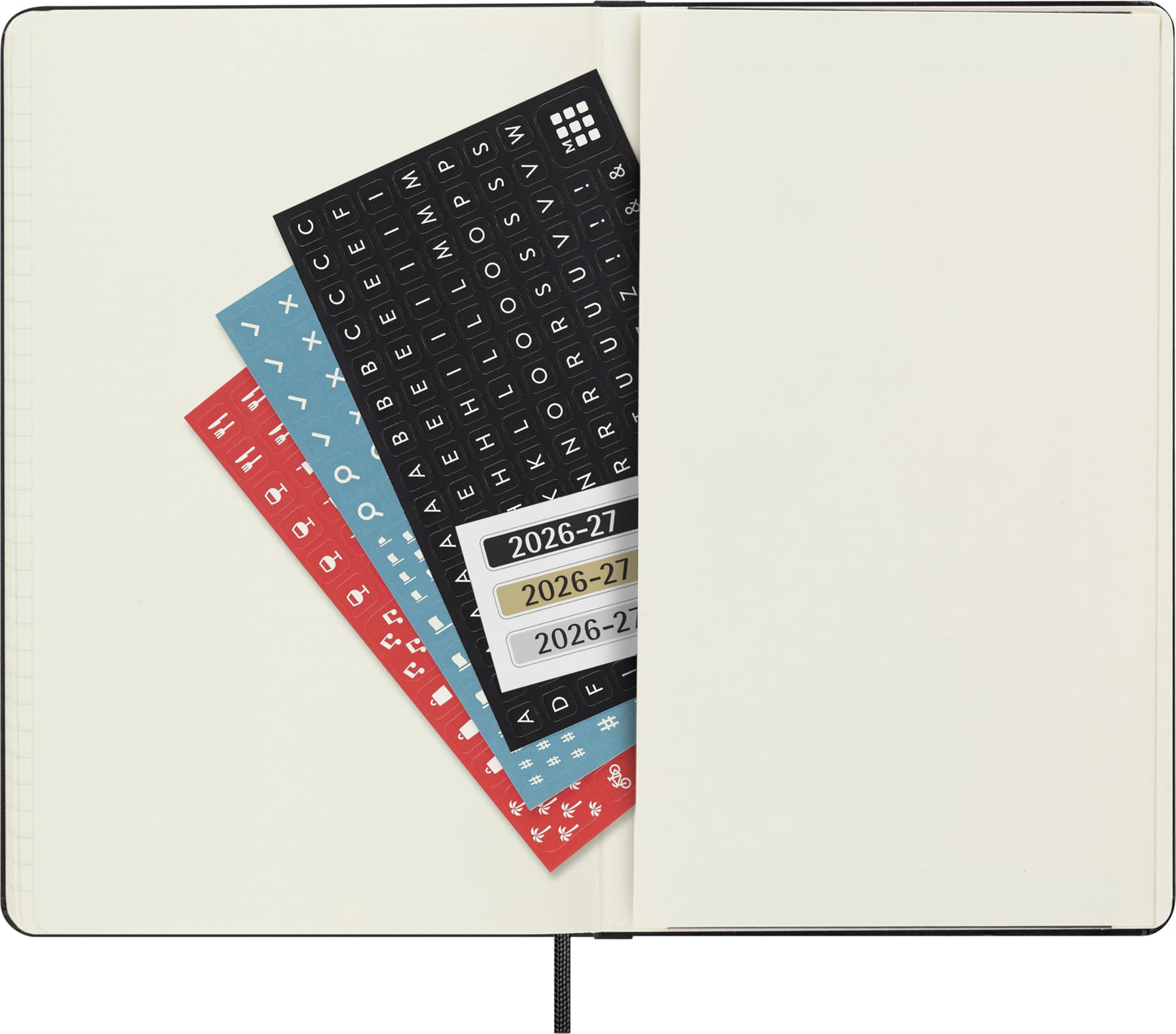 Moleskine Classic 18 Month 2026-2027 Daily Planner, Hard Cover, Large (5" x 8.25"), Black, 608 pages