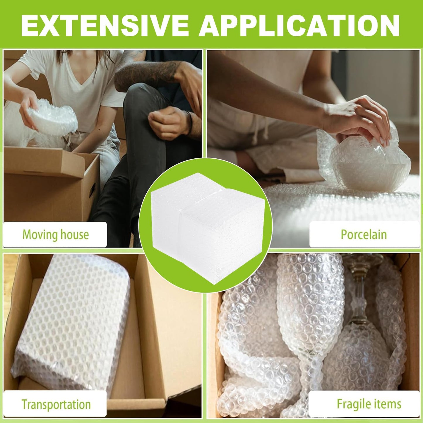 50 Pcs Bubble Pouch Wraps, 8''x12'' Clear Bubble Out Bags for Packing, Double Walled Cushioning Bags for Shipping, Storage and Moving(Not Self-Seal)