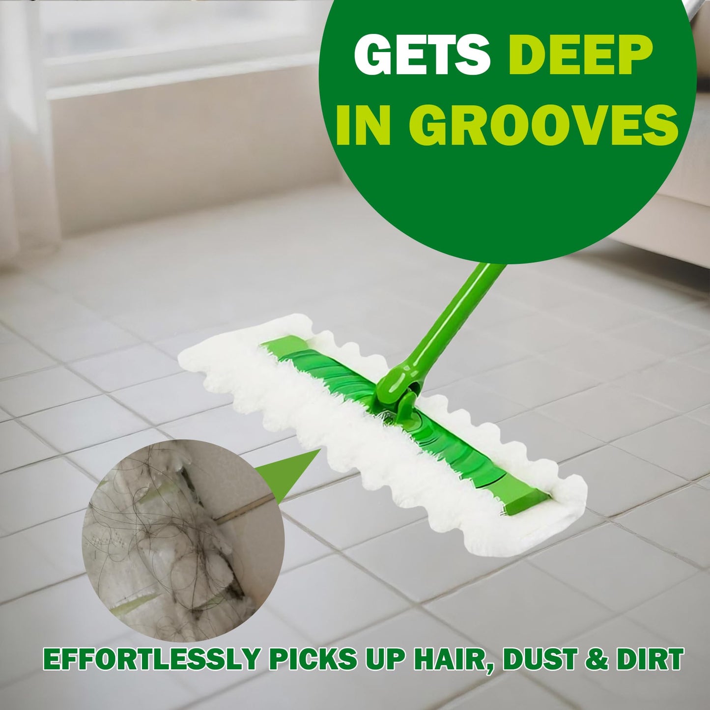SoliFairy Heavy Duty Dry Sweeping Cloth Refills for Swiffer Sweeper Mop, Sweeper Pet Dry Pad Refills to Clean Dust, Pet Hair, Dirt, Floor Duster Mop Pads, 100 Count