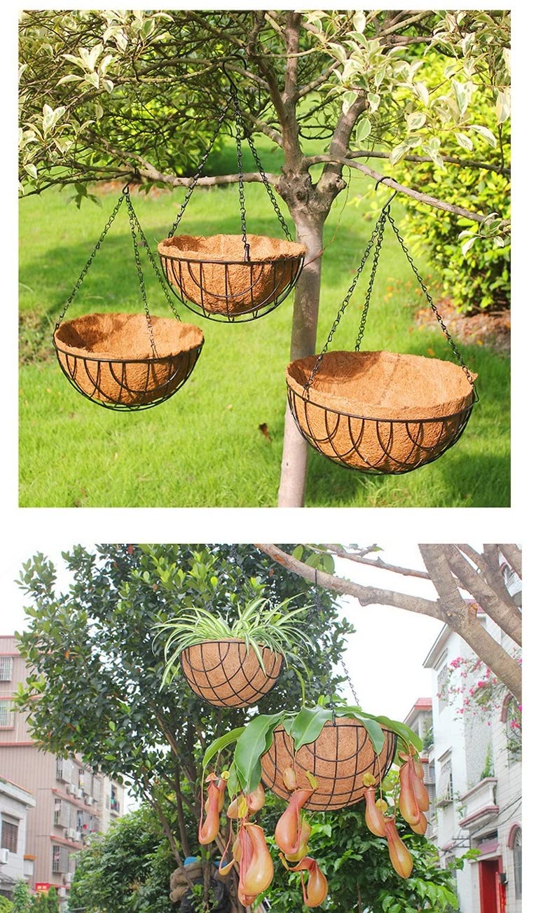 Tingmei 18 Inch Replacement Coco Liners for Hanging Basket(2 Pieces of Pack)