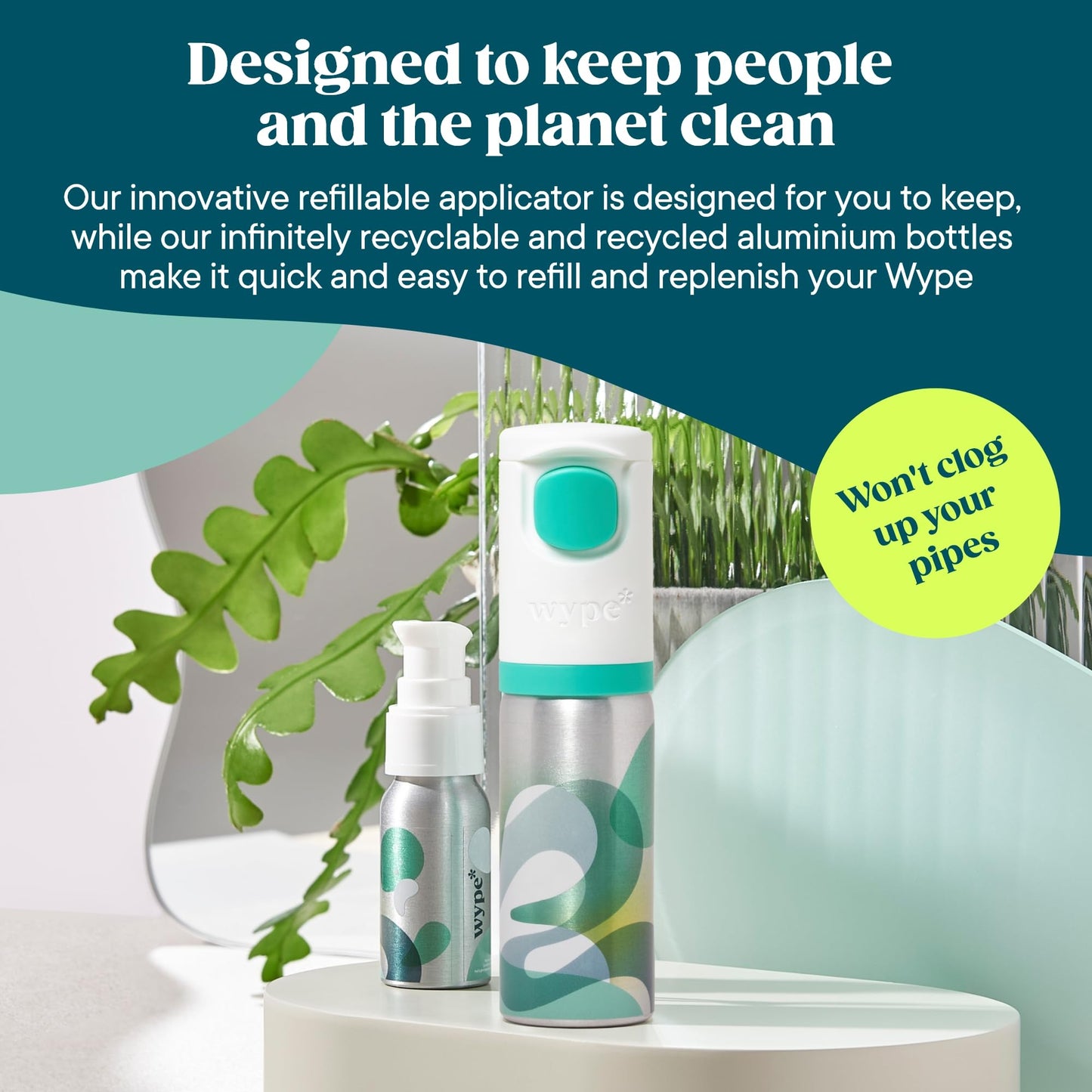Wype Toilet Paper Gel Refills for Flushable Moist Toilet Wipes: Twin Pack