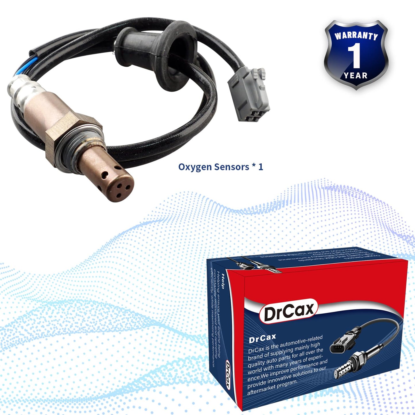 DrCax 234-4305 Oxygen O2 Sensor Downstream Heated Air Fuel Ratio Compatible with Toyota Corolla Matrix 2009-2013 Pontiac Vibe 2009-2010 1.8L Replace 25024188 8946512840