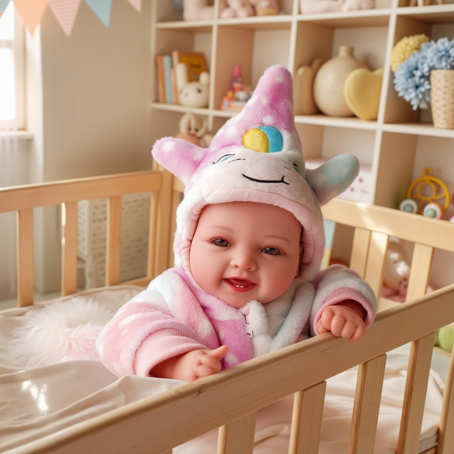 BABESIDE Baby Dolls Twins - 17'' Cute Soft Body Realistic Newborn Twin Dolls Real Life Baby Girl and Boy with Accessories for 3+ Year Old Kids Gifts, Pretend Play, Collection