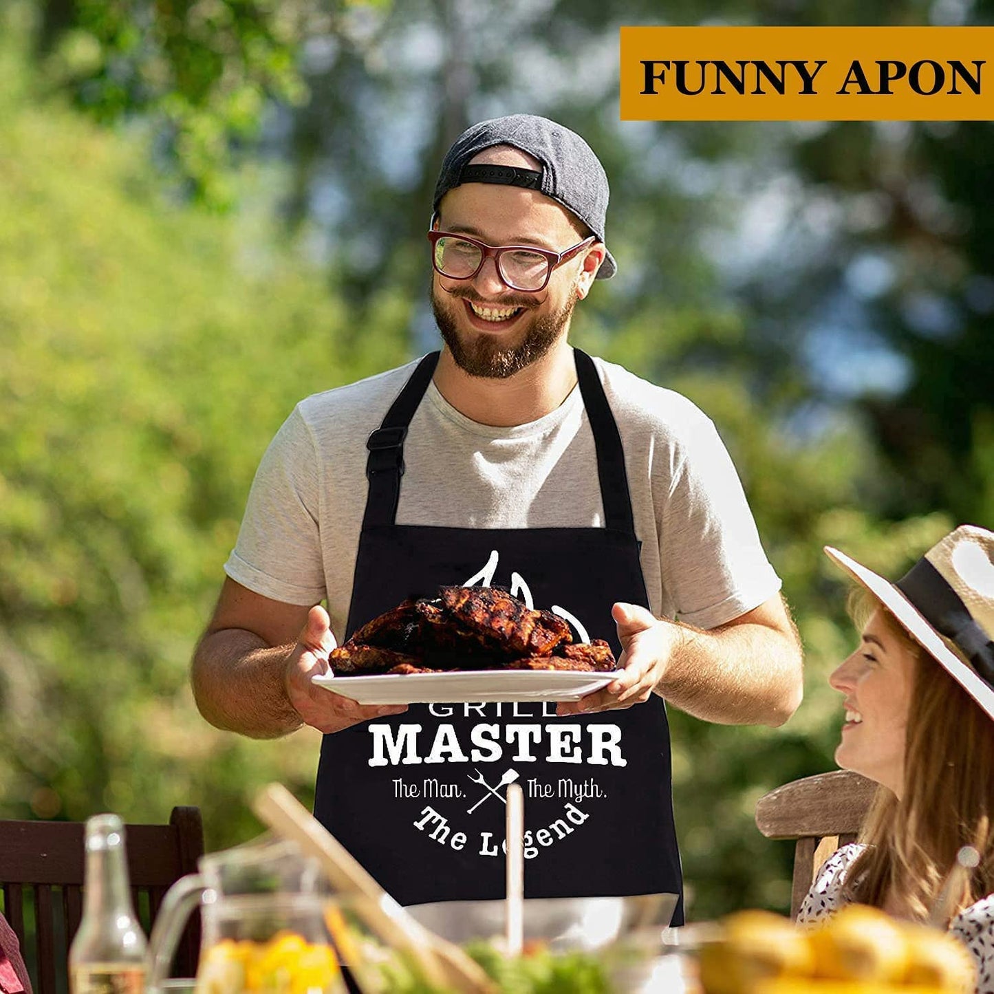 MUJUZE BBQ Accessories,20pcs BBQ Tools Set,Grilling Gifts for Men Dad Fathers Day,Stainless Steel BBQ Tools for Men with Apron,BBQ Utensil Set,Grill Tools Set for Outdoor,Camping,Backyard