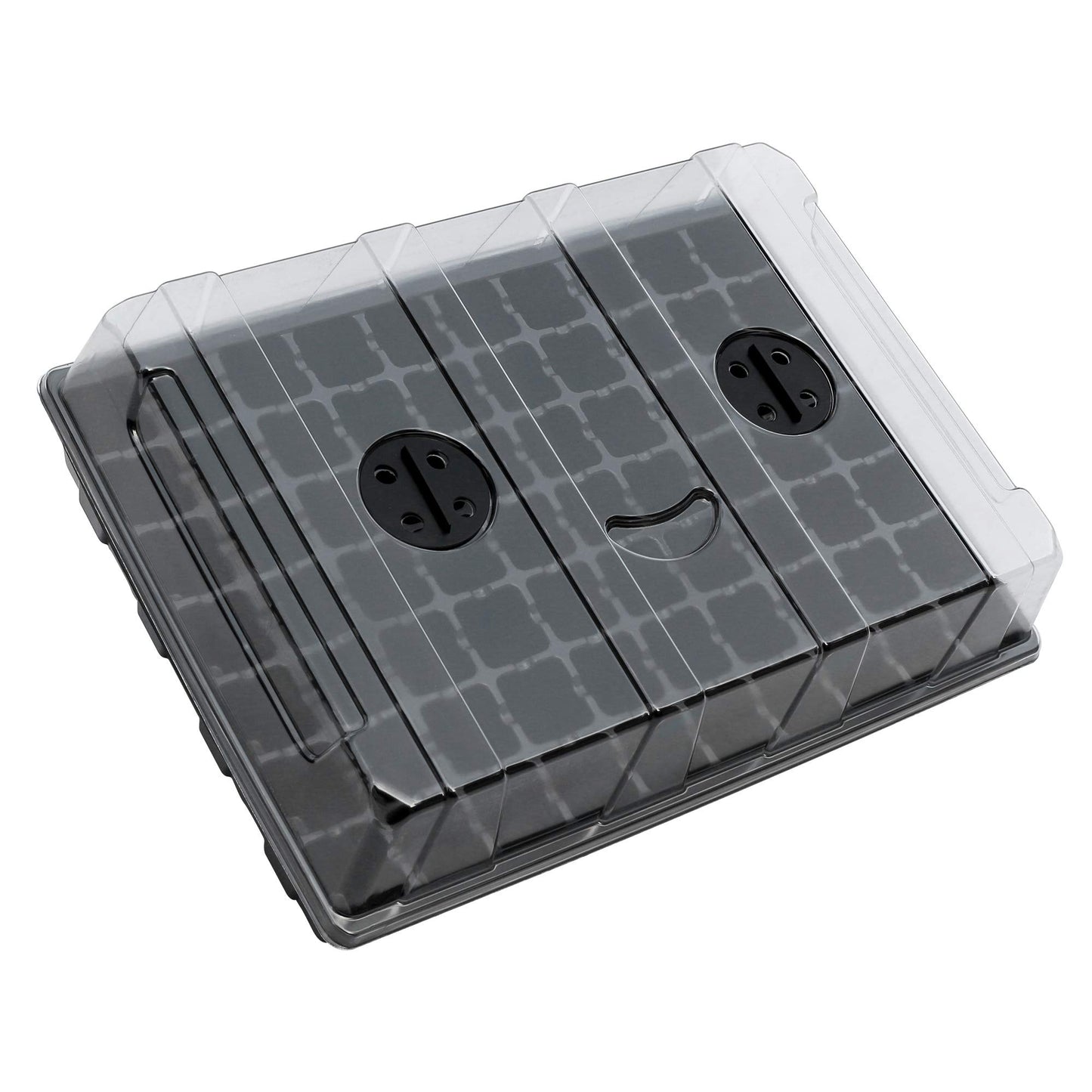 Gardzen Seed Starter Tray, 5 Pack Smiling Face Seed Starting Trays with 350-Cell,Seed Starter Kit 18" x 14" (70-Cell Per Tray)