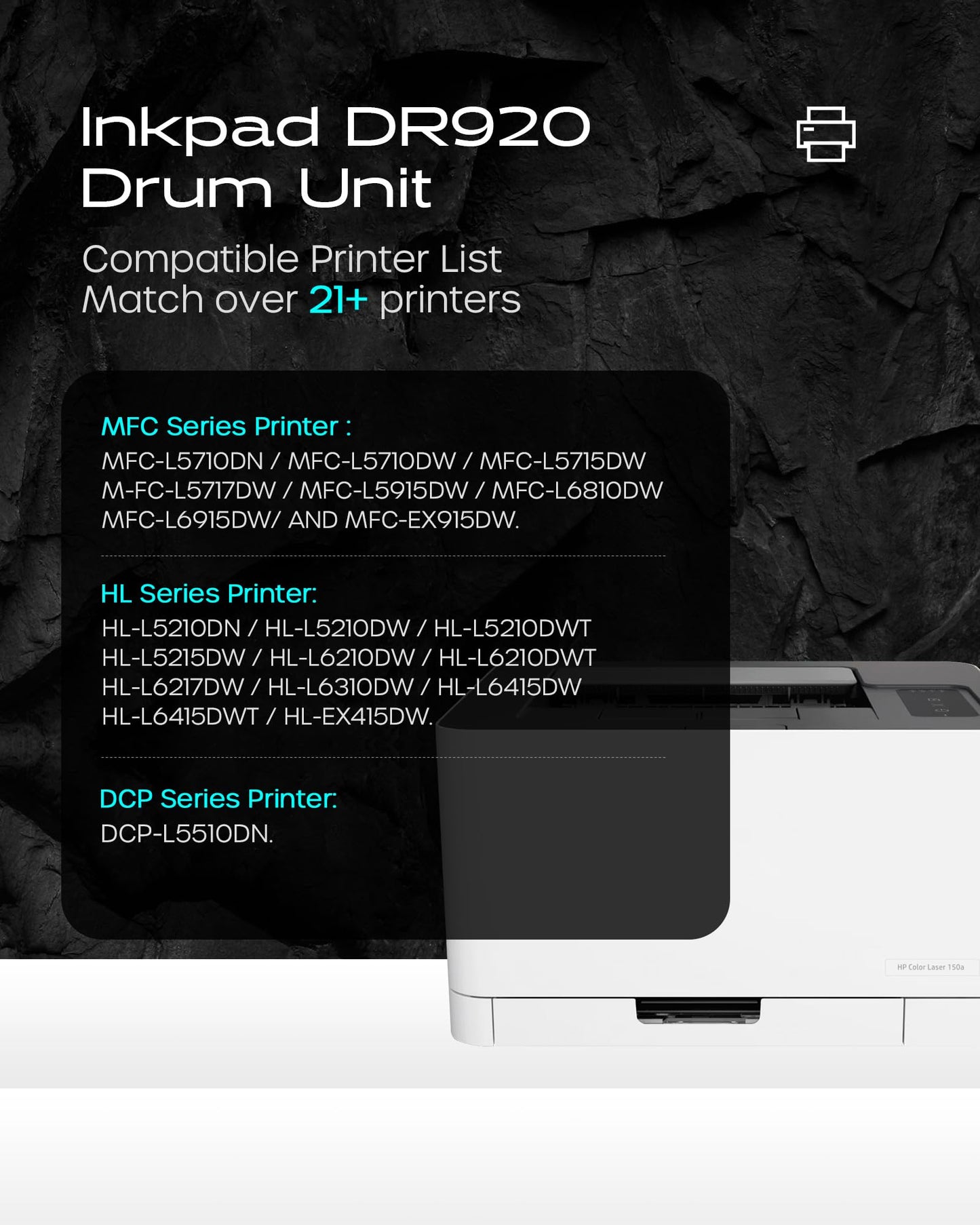 DR920 Drum Unit High Yield Compatible with Brother DR920 DR 920 DR-920 Drum Work for HL-L5210 HL-L5215DW HL-L6210DW HL-L6217DW HL-L6310DW HL-L6415DW DCP-L5510DN Printer (1 Pack)