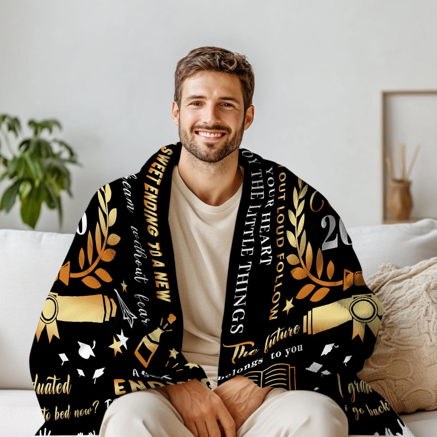 Graduation Gifts 2026, Graduations Gifts for Her Him 50x60 Inch Cozy Throw Blanket College High School Graduations Gift Class of 2026 Gift Graduation Blanket