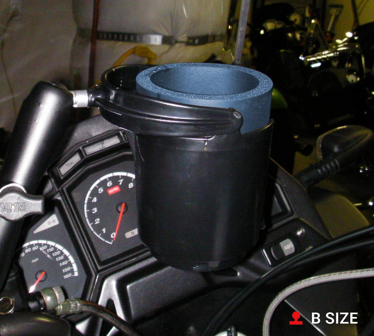 Ram Mount Self-Leveling Cup Holder with 1-Inch Ball and Cozy, Black
