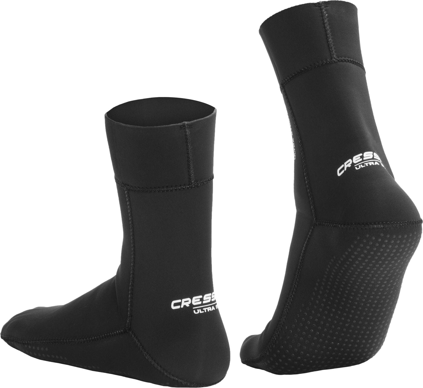 Cressi Ultra Stretch Socks 1.5 mm, Black, XL
