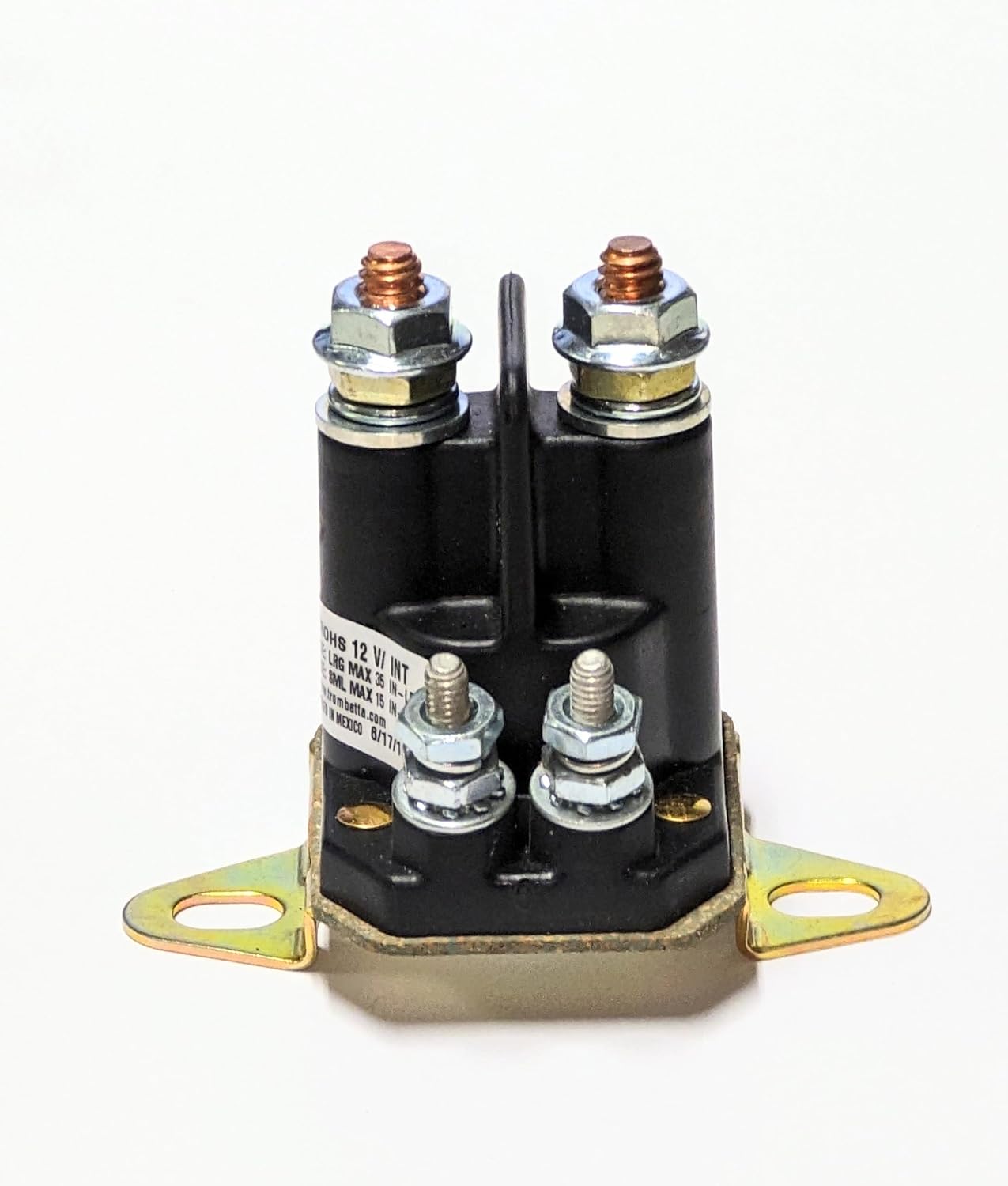 New Genuine OEM 12V Trombetta TR 772-1221-212 Starter Solenoid Contactor Relay 0645-673, 106-8245, Compatible with Toro Mowers Z380 Compatible with Kawasaki Engine FR651V, Arctic Cat, Many Others