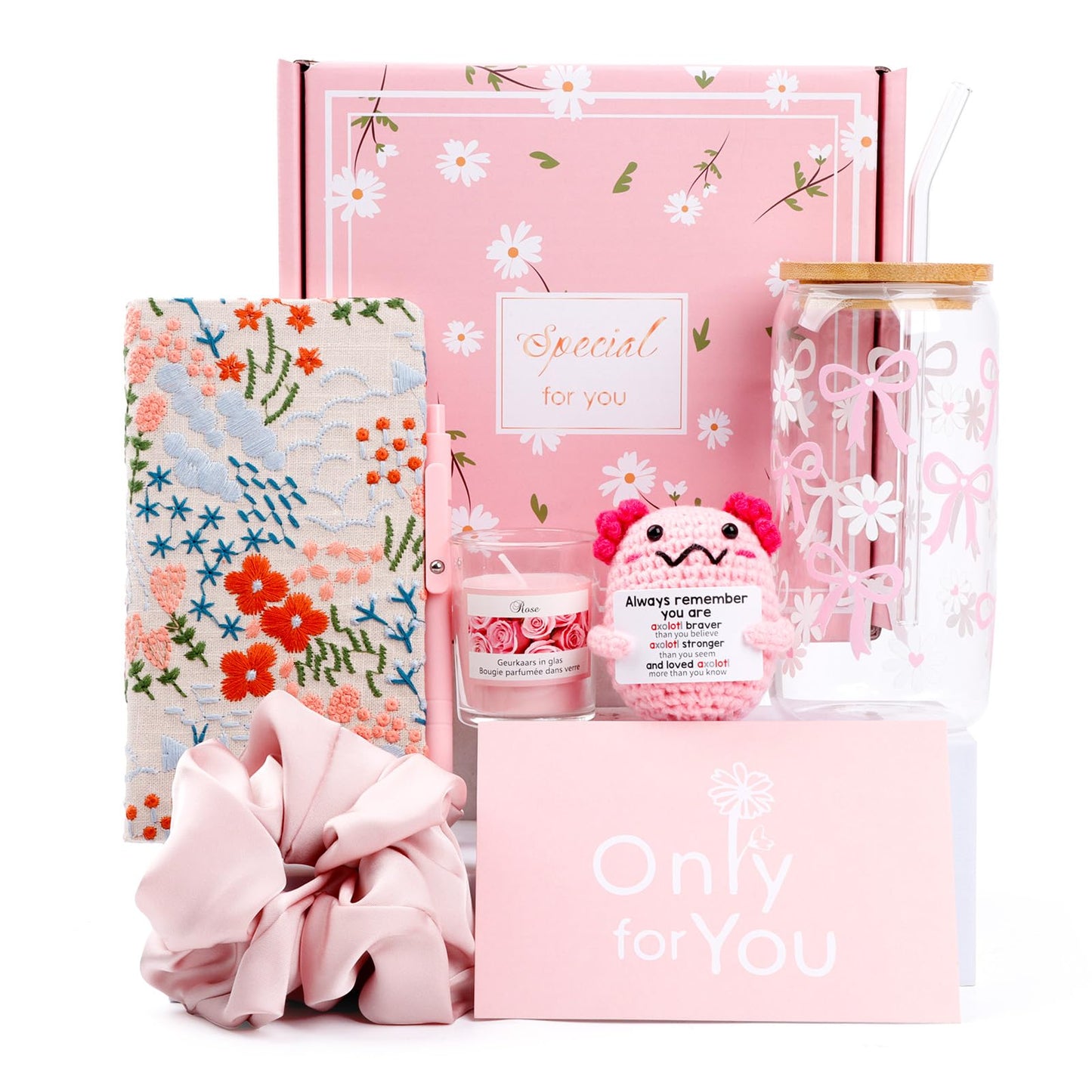 Gifts for Teen Girls, Teen Girl Gift Trendy Stuff, Teenage Girl Gift, Birthday Christmas Valentine's Day Cute Gifts Teen Girls Daughter, Sister, Best Friend Gift Basket for Women (Pink)