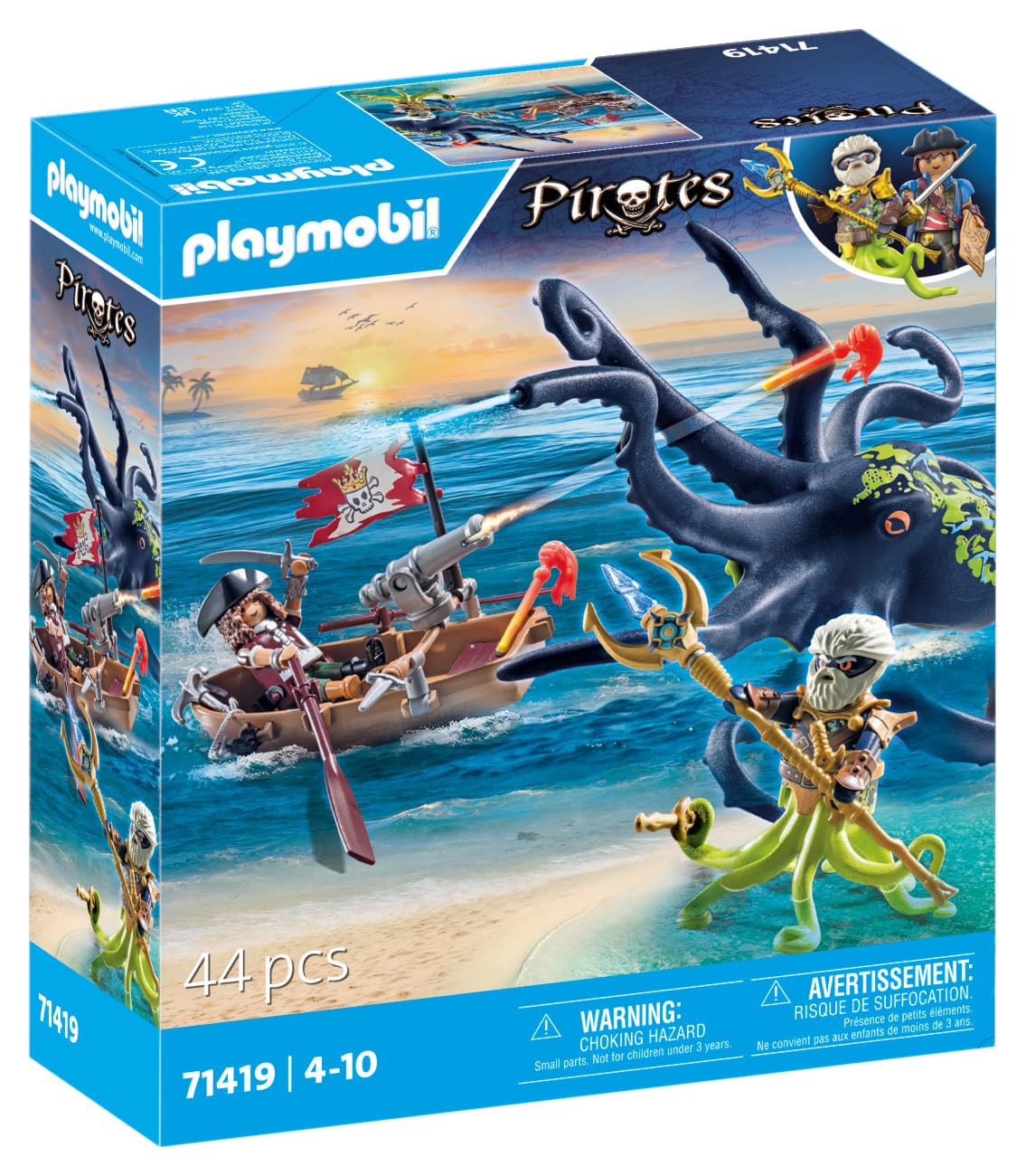 Playmobil Battle with The Giant Octopus