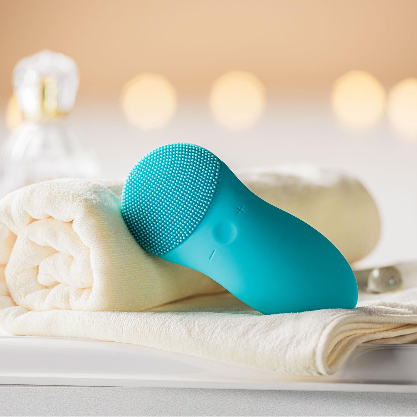 CLEO+ Facial Cleansing Brush by Project E Beauty | Daily Cleansing | Gentle Exfoliating | Wireless Portable Face Cleanser | Face Massager Wash Brush | Travel Size | Waterproof Soft Silicone