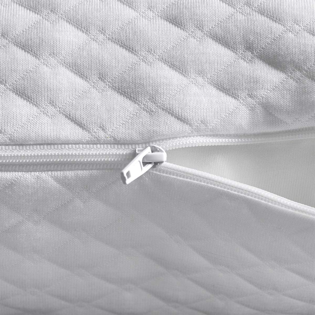 NTCOCO Shredded Memory Foam Bed Pillows for Sleeping King Size Set of 2, with Washable Removable Hypoallergenic Sleep Pillow for Back and Side Sleeper