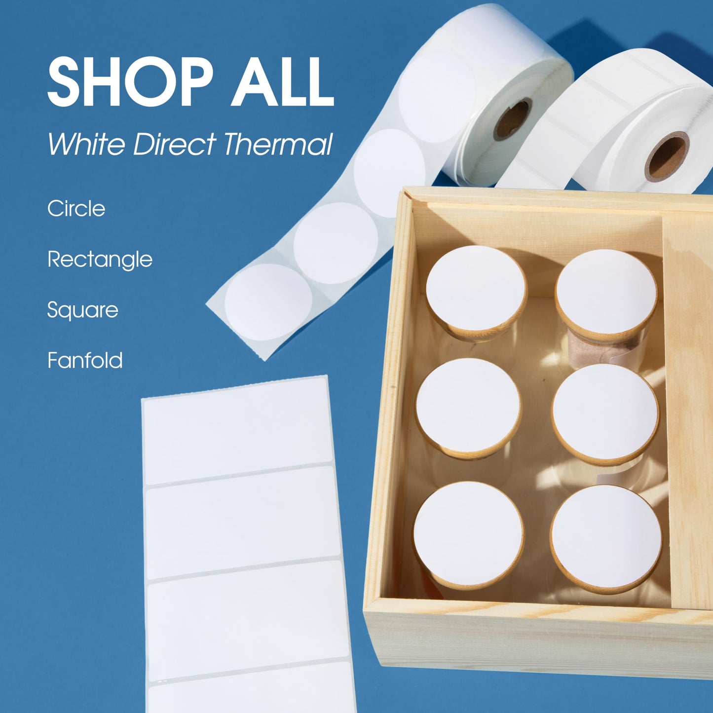 Spartan Industrial - 3" X 1" Direct Thermal Labels (10 Rolls, 1300/Roll) Perforated Barcode Address Labels - Compatible with Rollo and Zebra Desktop Printers