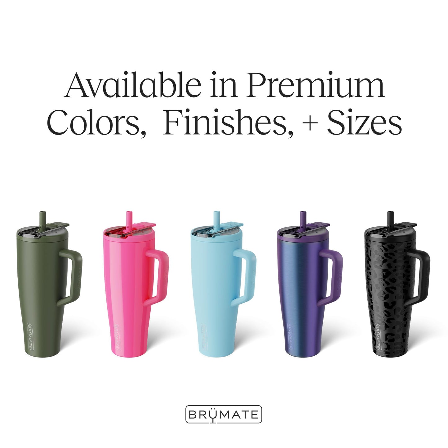 BrüMate Era Flip 40oz Tumbler with Covered Flip Down Straw | 100% Leakproof Insulated Tumbler | Made of Stainless Steel | Cup Holder Friendly Base | 40oz (Lilac Dusk)