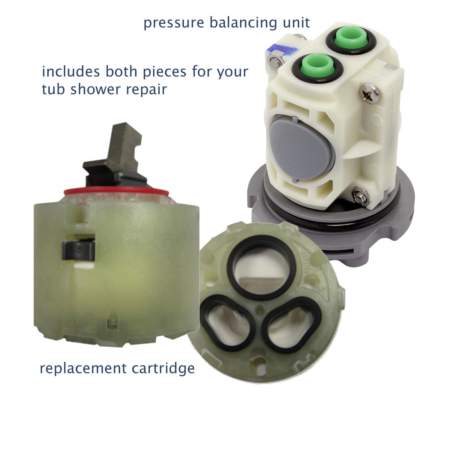 American Standard Type P - 23529-0070A & AMS-M952100 - Bundle Faucet Cartridge Replacement with Pressure Balancing Unit - Tub & Shower Plumbing Repair Kit - After Market