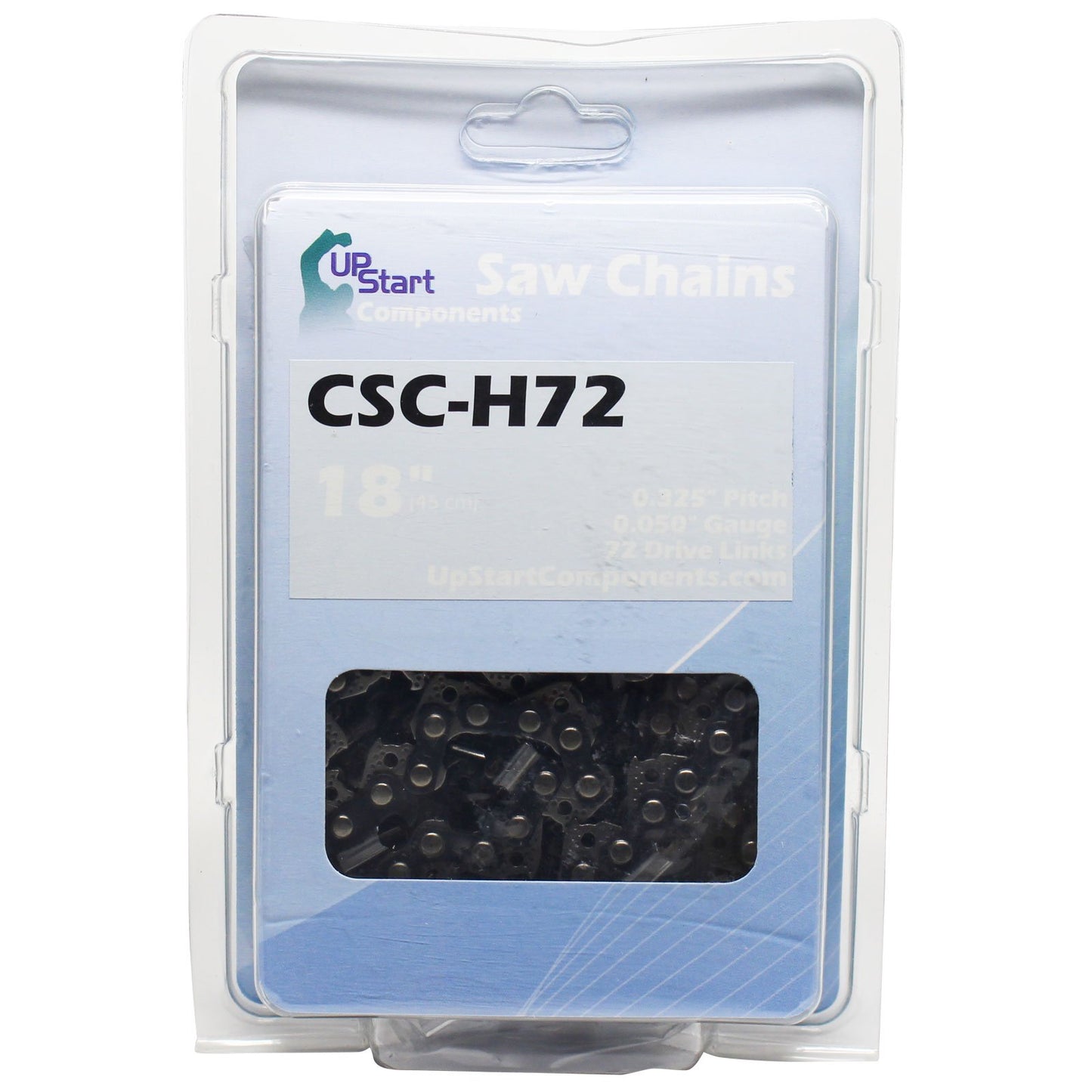 4-Pack 18" Semi Chisel Saw Chain Replacement for Husqvarna 440 Chainsaws - (18 inch 0.325" Pitch 0.050" Gauge 72 Drive Links CSC-H72)