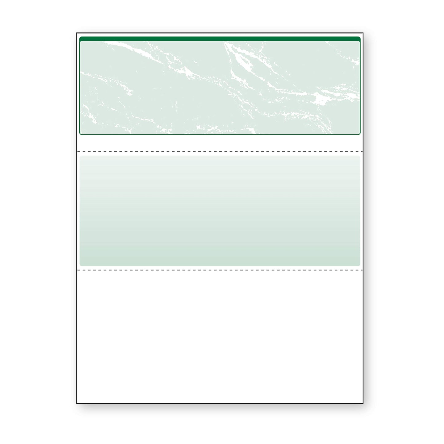 DocuGard Green Marble Top Check, 8.5 x 11 Inches, 24 lb, 500 Sheets, 1 Check Per Sheet (04502)