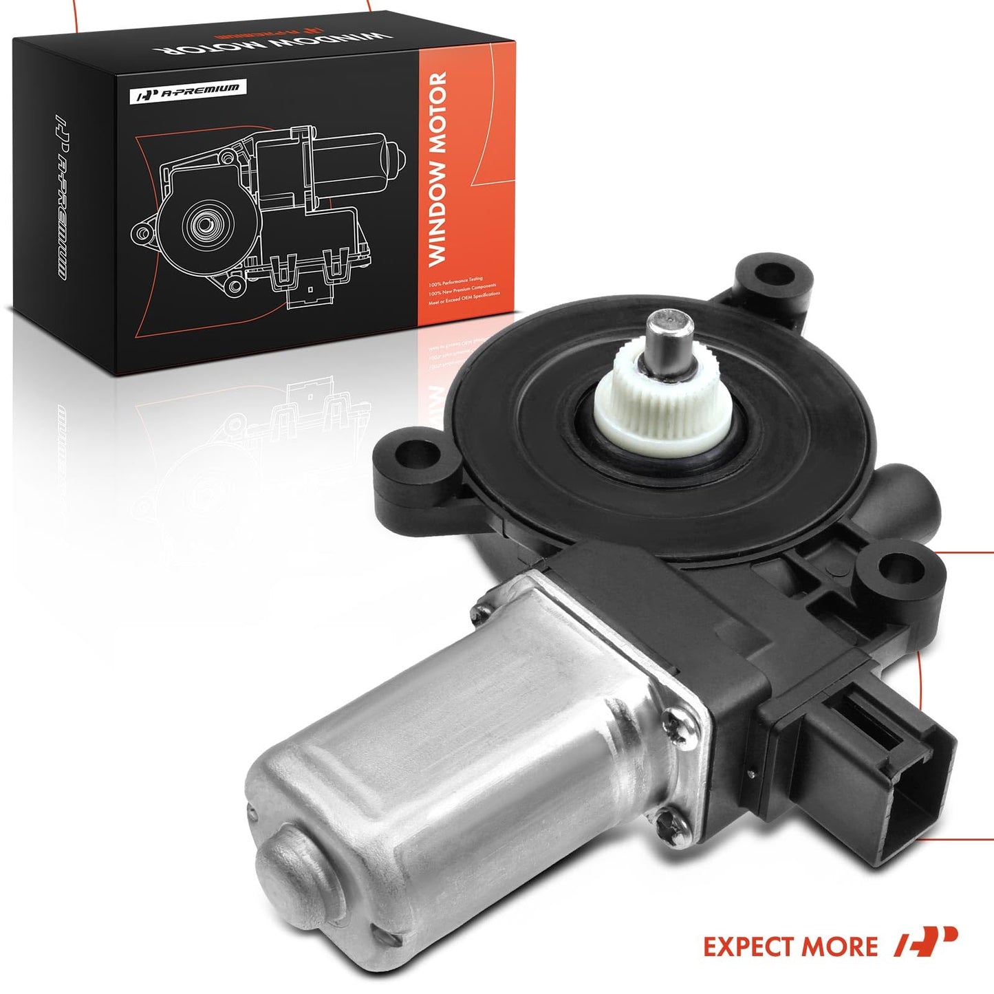 A-Premium Front or Rear Left Window Lift Motor Compatible with Mazda 3 2014-2018, CX-3 2016-2019, CX-5 2017-2018, Driver Side, Replace# BHP15958X