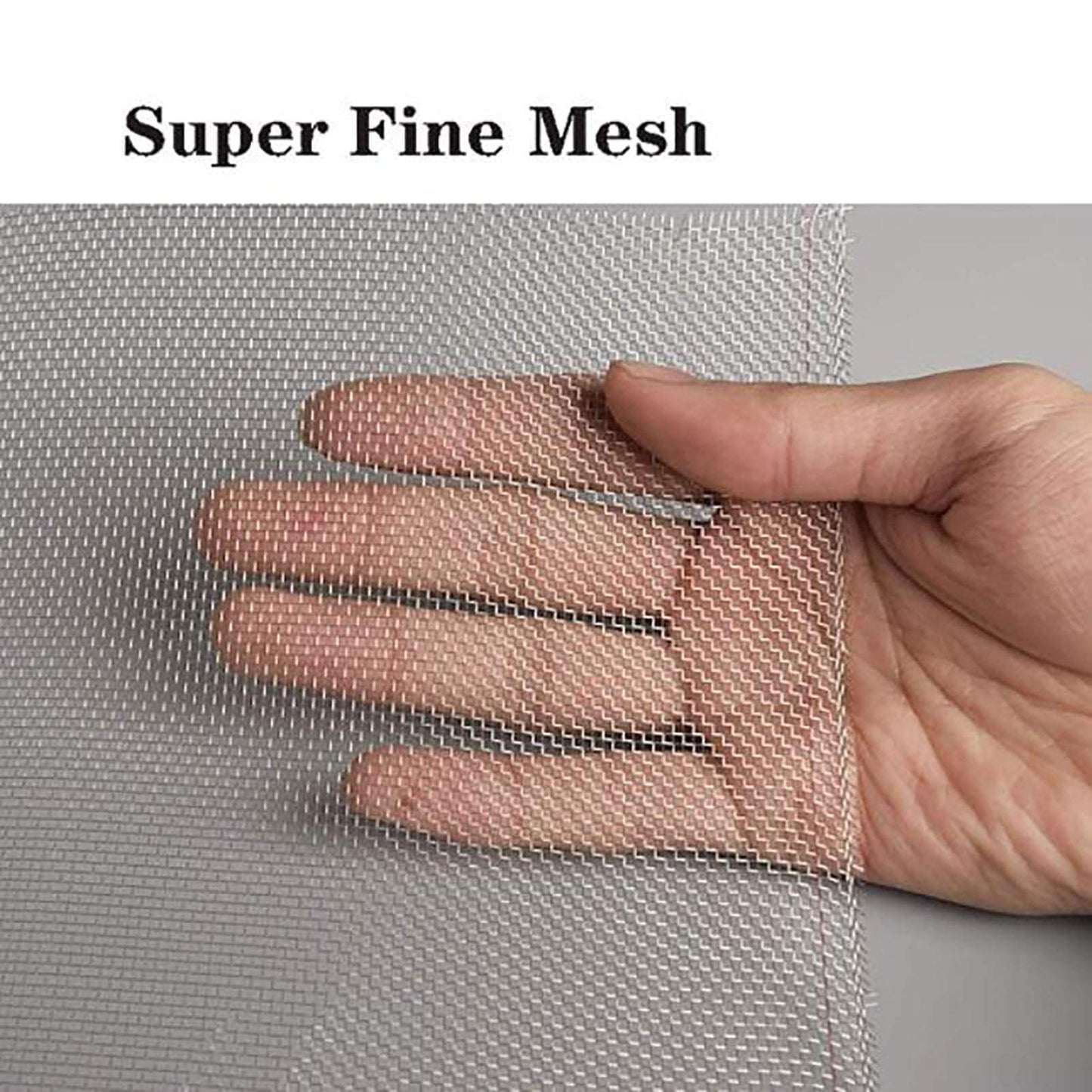 304 Stainless Steel Woven Wire Mesh, Wire Mesh Window Screen Mesh, Prevent Mouse Mice Snakes Hornets Rodents Entering,Easy to Cut and Install,120X300CM47X118INCH