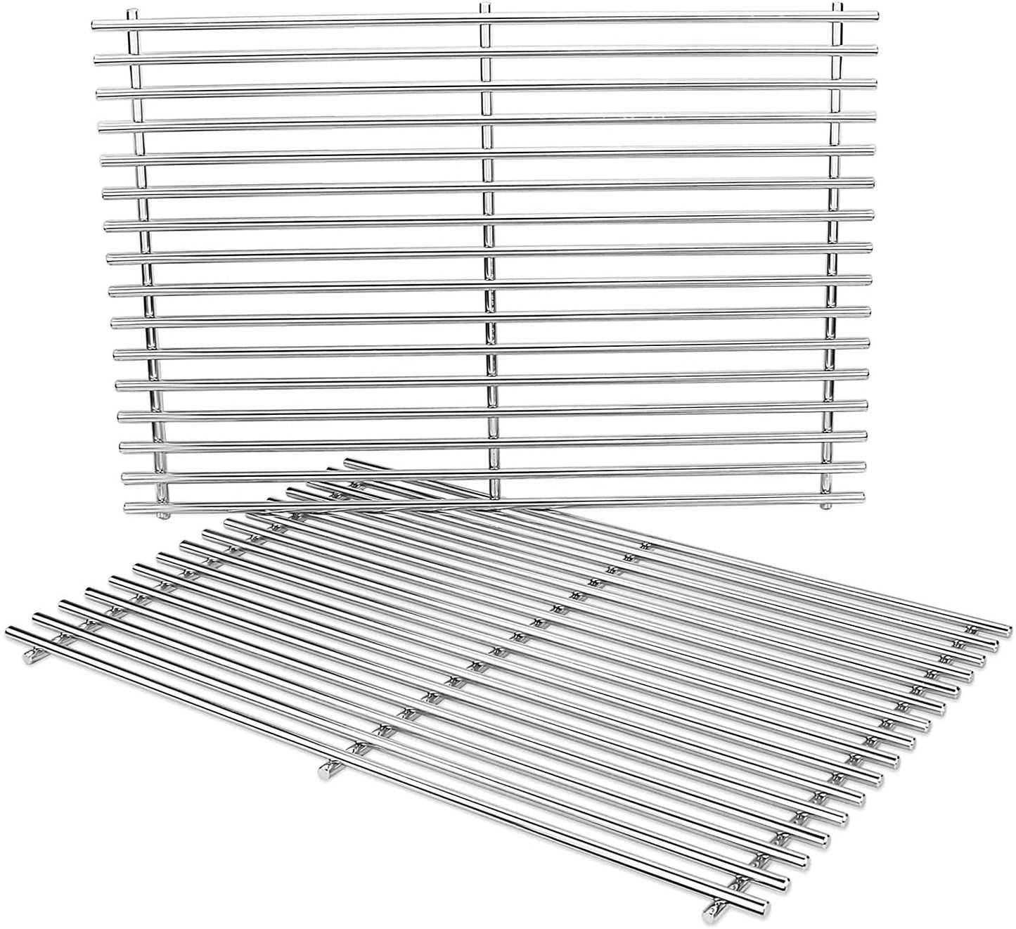GFTIME 17.5 Inch BBQ Cooking Grates for Weber Spirit 300 Series(2013-2017 with Front Burner Knobs), Spirit E-310 & 320, Genesis Silver B&C, Stainless Steel Grill Grid Grates Replacement for 7639
