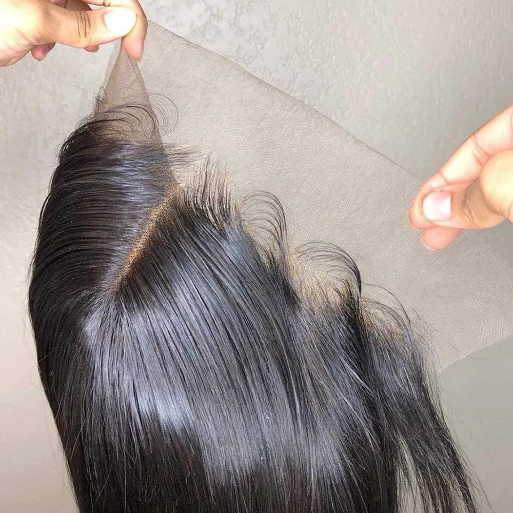 Grand Nature Frontal HD Lace Closure Only, 13x6 Frontal HD Lace, 5x5 HD Lace Closure Body Wave, Straight 4x4 Closure, 13x4 Lace Frontal HD Lace (Straight, 10"-13x6 Frontal)