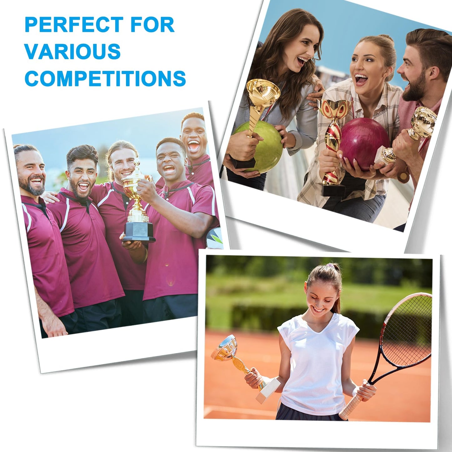 PATIKIL 24 Pcs Award Ribbons, 1st, 2nd, 3rd Place Winner Recognition Ribbon Blank Prize Ribbons Participation Medal Ribbons for Competition Sports Event, Purple, Pink, Black