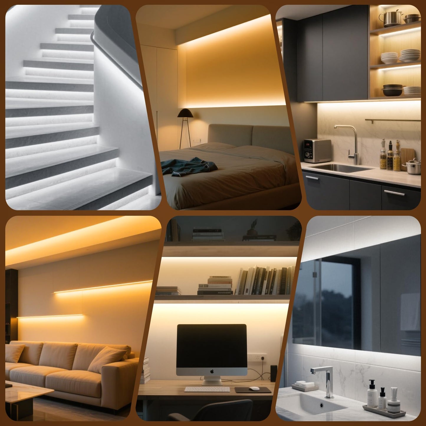 White COB LED Strip Lights 32.8Ft, 10M 2700K-6500K CCT White LED Light Strip with Remote & App, Music Sync 24V Dimmable White LED Tape Lights COB Strip for Under Cabinet Bedroom Kitchen DIY Lighting