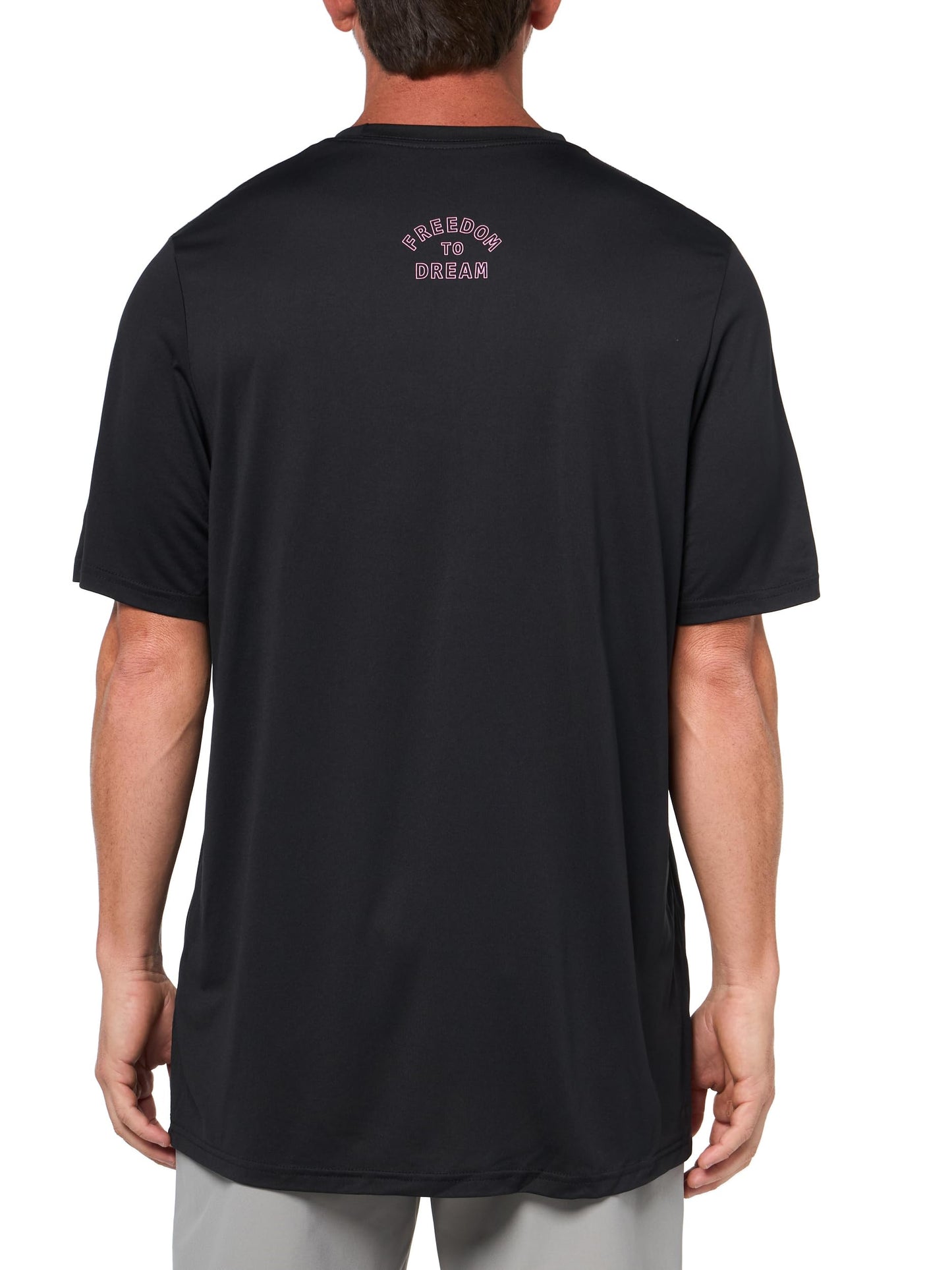 adidas Mens Inter Miami CF Pre-Game Short Sleeve Soccer T-Shirt,Black/Club Inter De Futbol Miami,Large