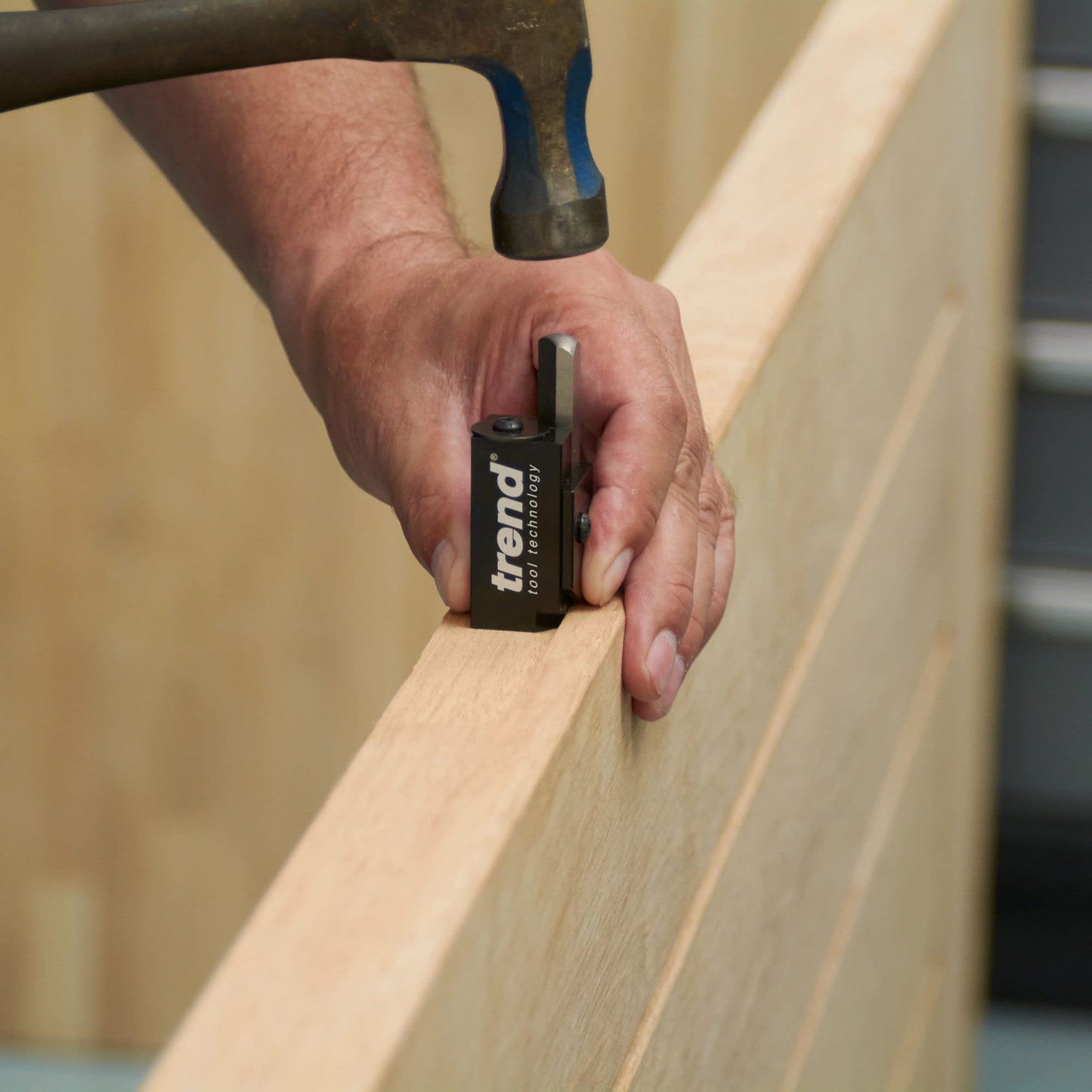 Trend Hinge Recess Squaring Corner Chisel, Quickly Square Up Rounded Corners, C/Chisel