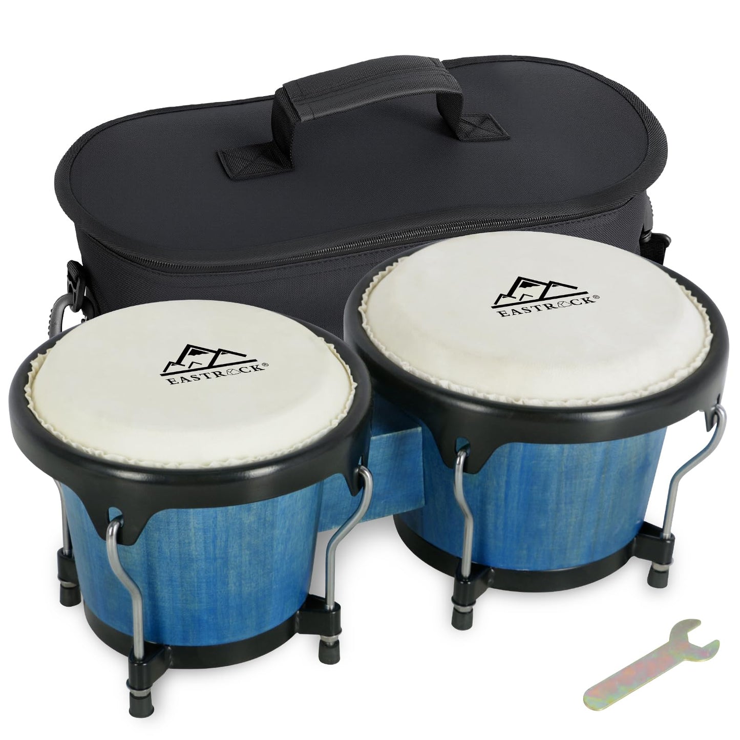 EASTROCK Bongo Drum 6” and 7”-blue