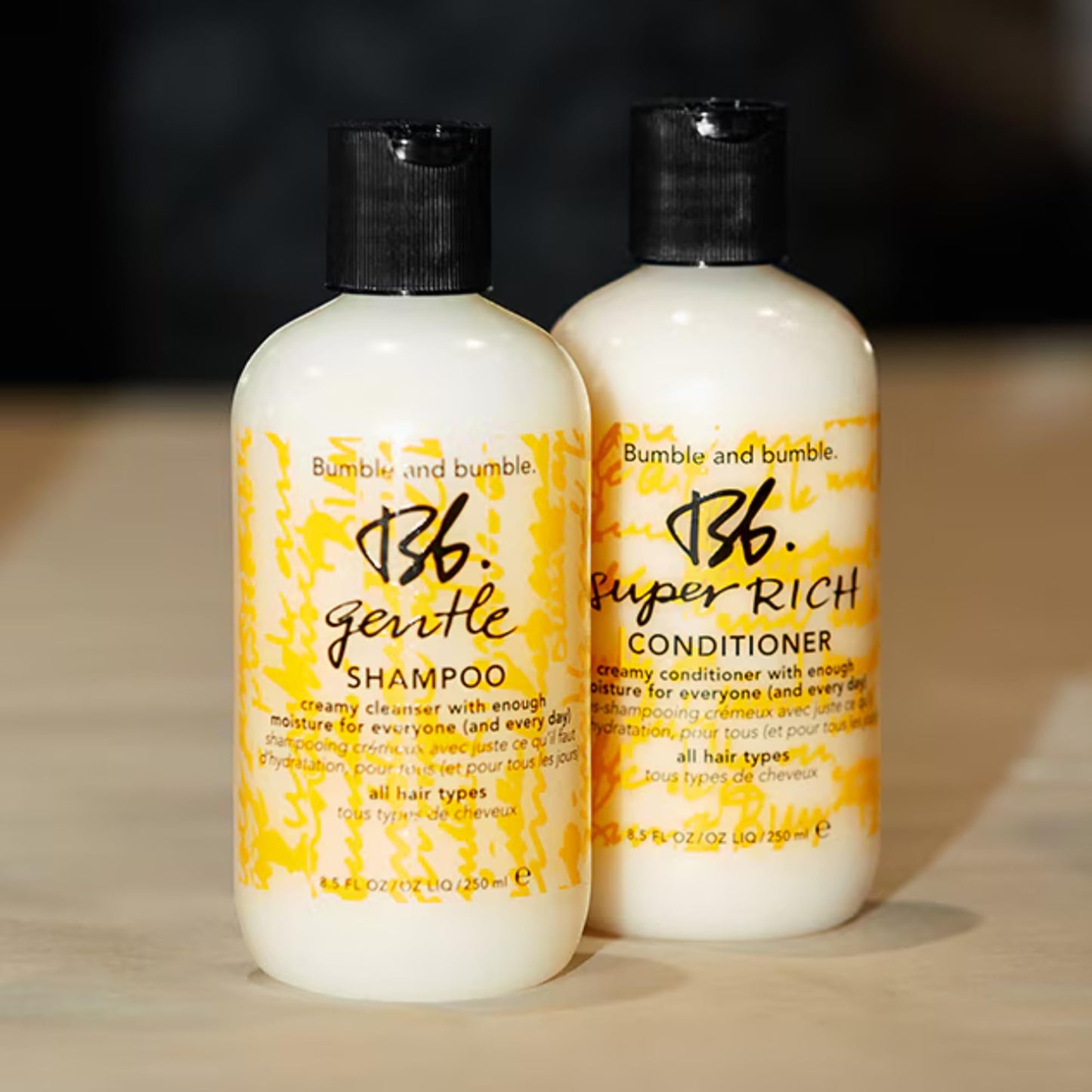 Bumble And Bumble Gentle Shampoo 8-Ounces & Bumble And Bumble Super Rich Conditioner 8-Ounces