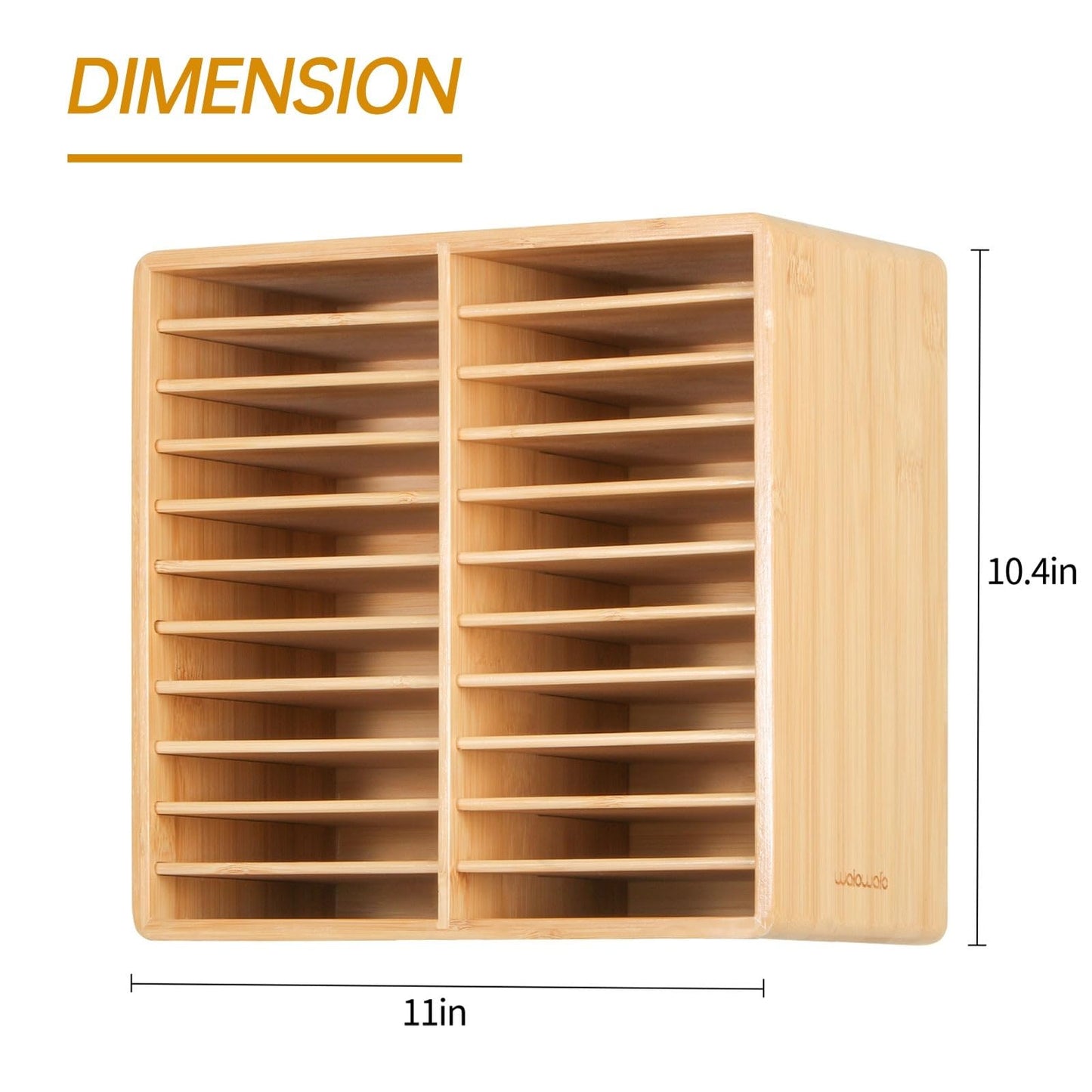 walowalo Marker Organizer Hold 176 Markers Bamboo Pen Holder Art Supply Pencil Storage 22 Compartments All-in-One Alcohol Marker Storage for Home Office Desk Classroom Birthday Gifts