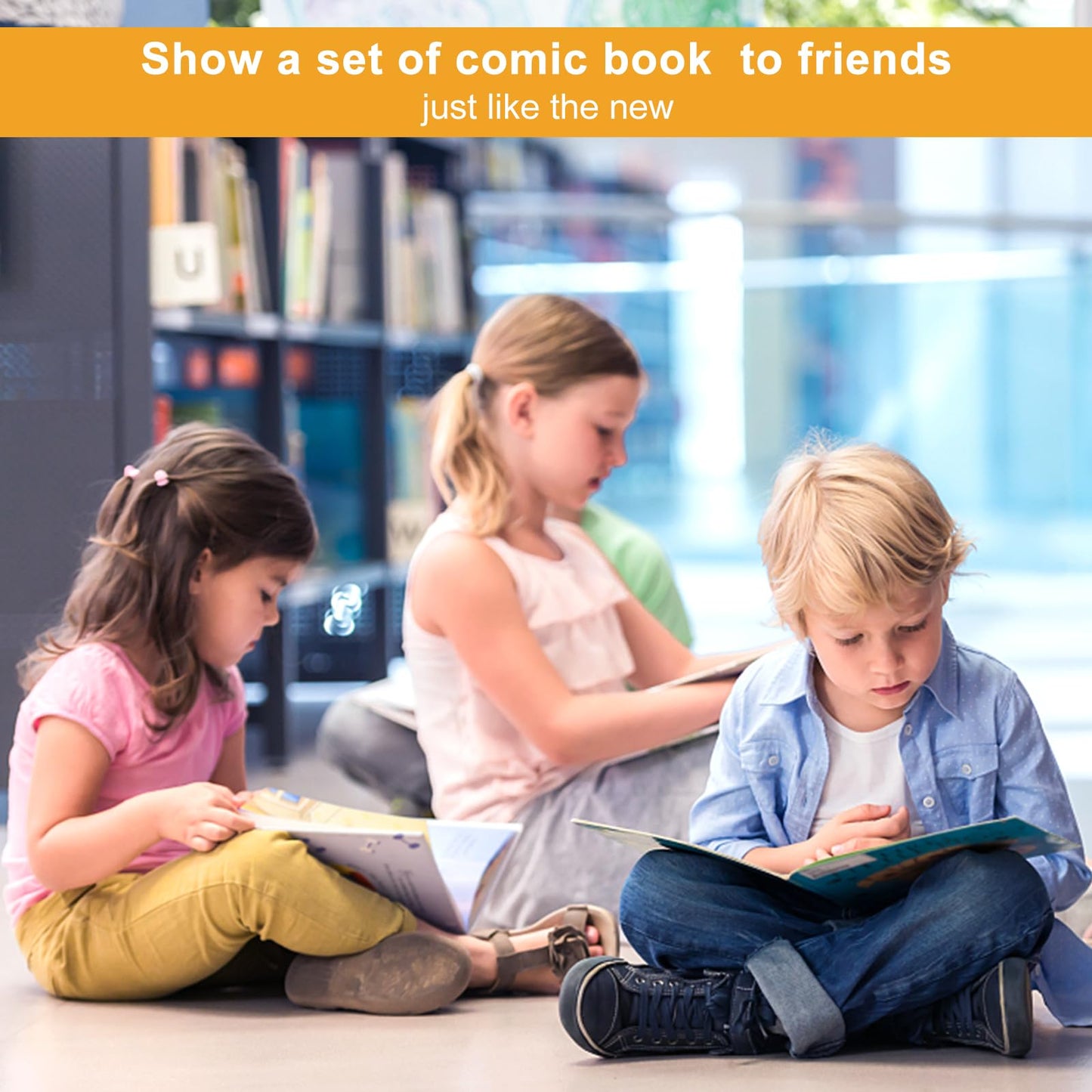 KKU 200 Count Comic Book Bags and Boards, Crystal Clear Acid Free Comic Bags and Boards, Book Storage