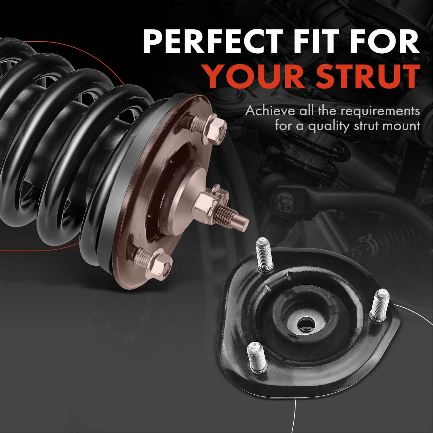 A-Premium Front Driver or Passenger Suspension Strut Mount Compatible with Dodge Ram 1500 2009-2010 Dakota 2008-2010 Ram 1500 2011-2016 Dakota 2011