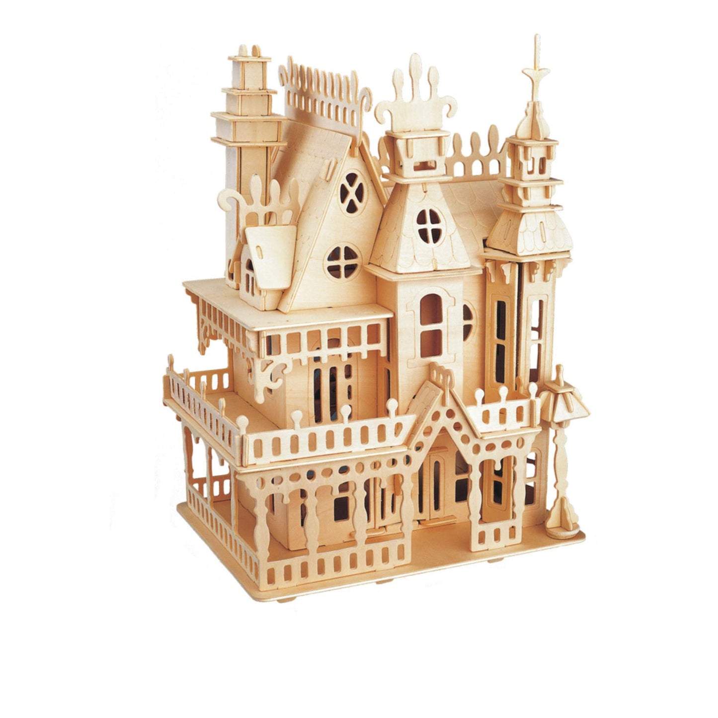 3D Wooden Puzzle DIY Craft Kits- Model Puzzle Assembly Model Kit and House Furniture Set-Fantasy Villa Birthday Gift, for Adults
