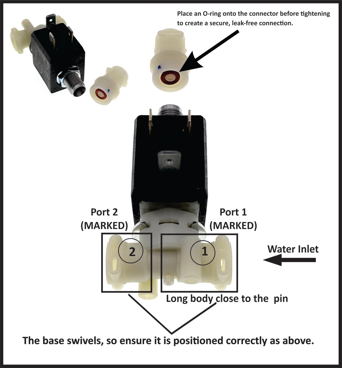 MacMaxe 3/2 Way Solenoid Valve – CEME V397VN25PR44 – 110-120V 60Hz – Replacement for Breville Espresso Machines