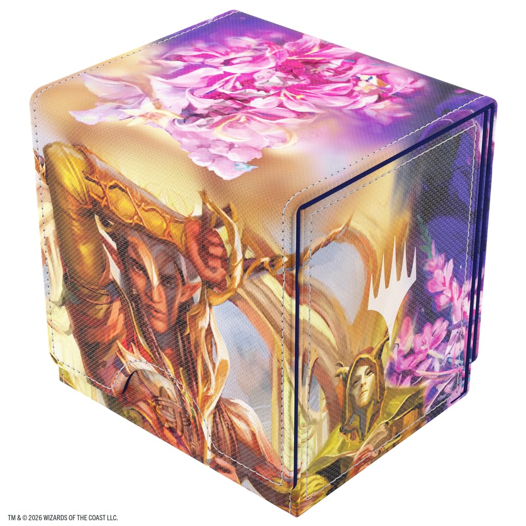 GameGenic Deck Box – MTG Lorwyn Eclipsed Sidekick Pro XL 100ct Morcants / Dawnhand – Premium Sideloading Commander Box with Drawer and Slide Case – Compatible with Magic: The Gathering Cards