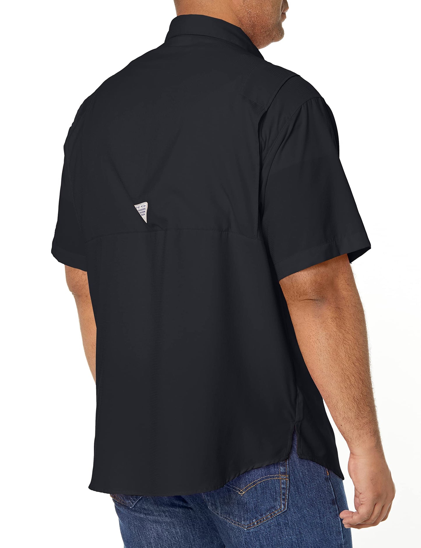 Columbia Mens Tamiami Ii Short Sleeve Shirt, Black, 3X
