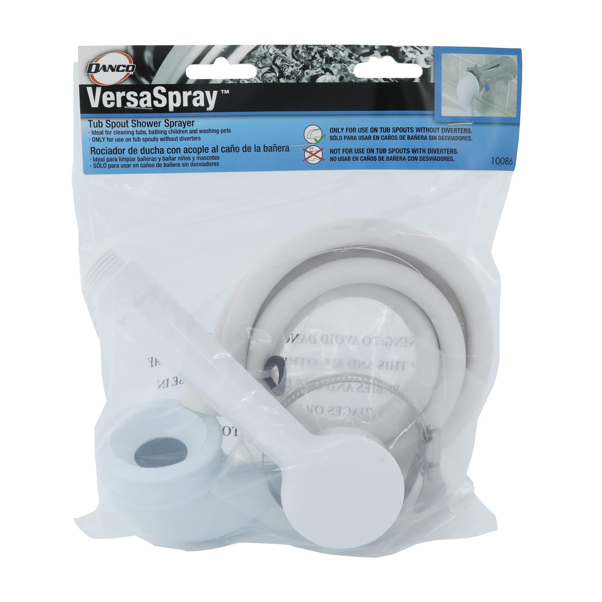 Danco 10086 VersaSpray Handheld Shower, White