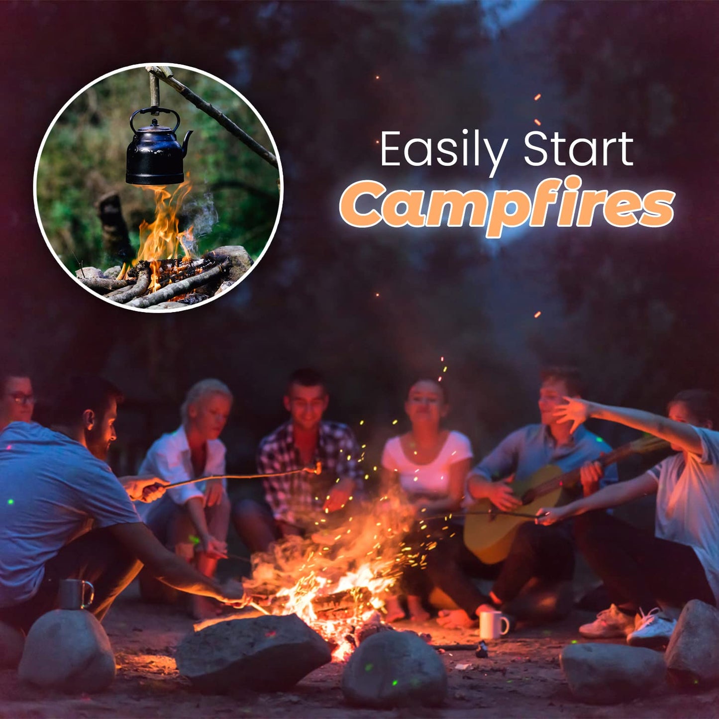 Dextreme Fire Starters 120 pcs | Natural Firestarters for BBQ, Campfires, Fireplace, Charcoal, Wood Stove, Fire Pit, Chimney, Pizza Oven and Smokers | All Weather, Odorless, Non Toxic