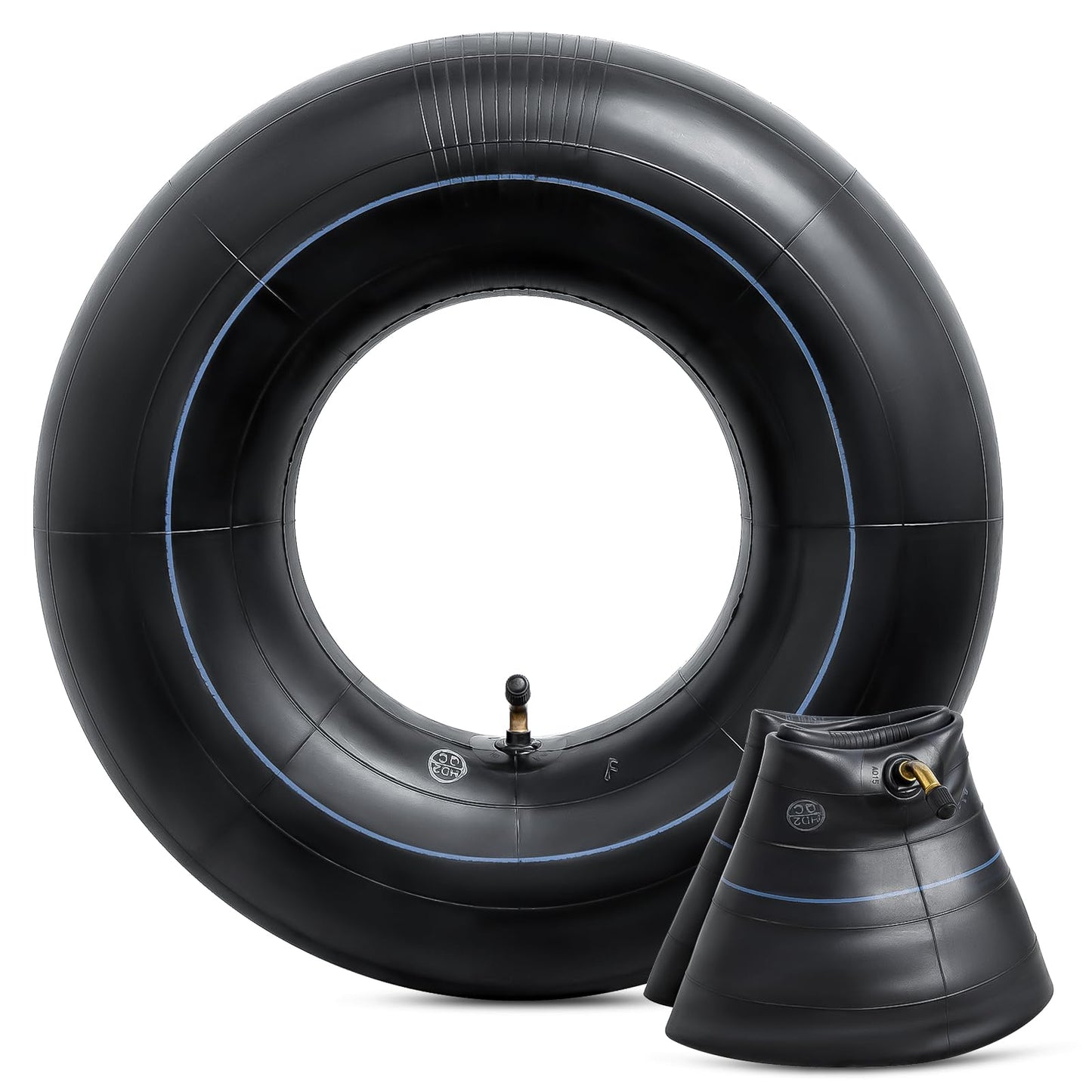 Heavy Duty 16x6.50-8 Inner Tubes with TR-87 Bent Valve Stem, Premium Replacement 16x6.50-8/16x7.50-8 Lawn Mower Tire Tubes Fit for Tractor, Garden Trailer, Golf Carts, Wheelbarrows and More Pack of 2