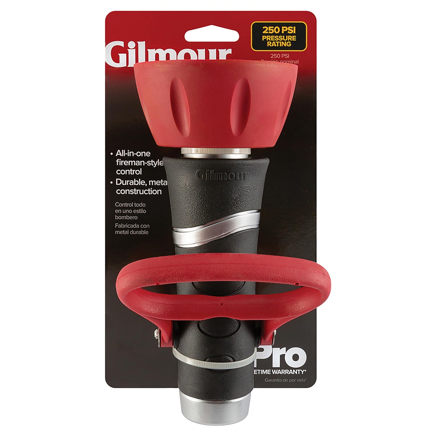 Robert Bosch Tool Corp Nelson 2520 High-Pressure Rated Fireman's Style Industrial Spray Nozzle with Large on/Off Lever