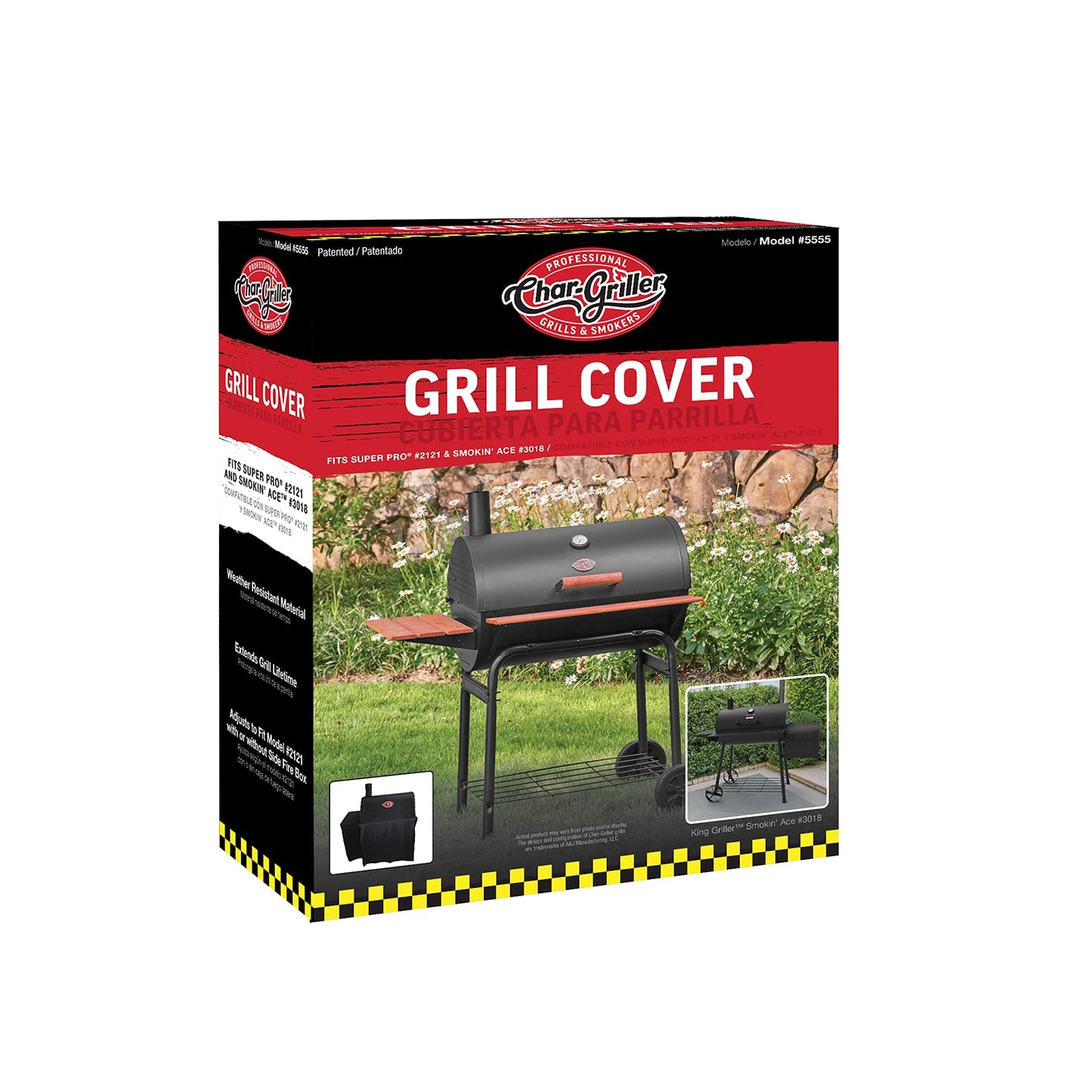 Char-Griller 5555 Grill Cover, Fits 2121, 2828 and all Char-Griller Smokers